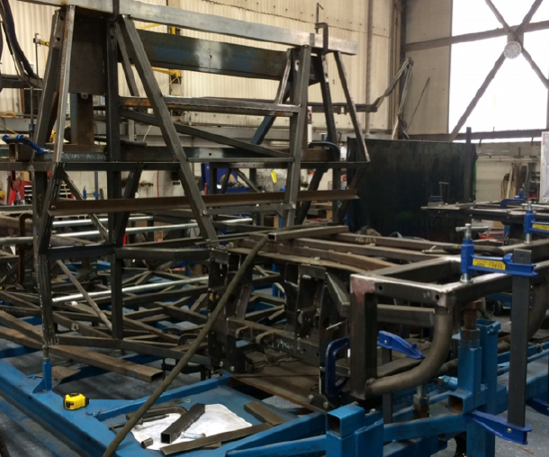 Supacat HMT Jackal Chassis Manufacturing at Blachkill Engineering