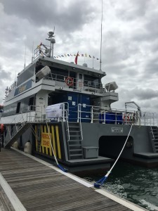 SC Innovation's SMV24 workboat awaits visitors at the quayside for Seawork 2016