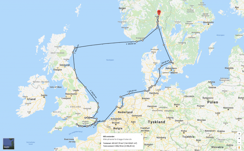 The AluVenture, powered by two OXE Diesel outboard engines, completed a 4,000km round trip from Oslo to Seawork in Southampton, London, Scotland and back.