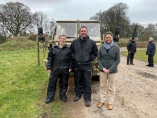 Chris Bushell Director General Land DE&S and Maj Becca Meadows